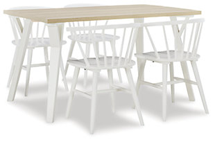 Grannen Dining Table and 4 Chairs, , large