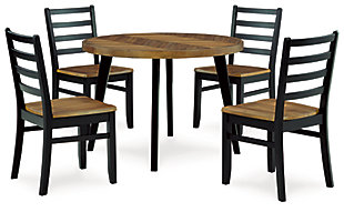 Blondon Dining Table and 4 Chairs (Set of 5), , large