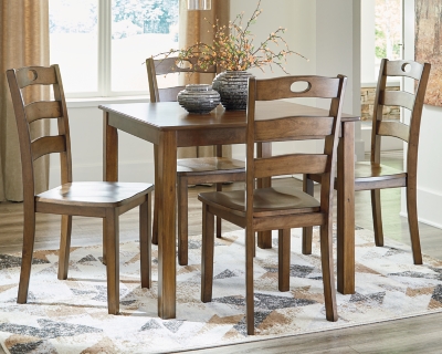 hazelteen dining table and chairs set of 5  ashley