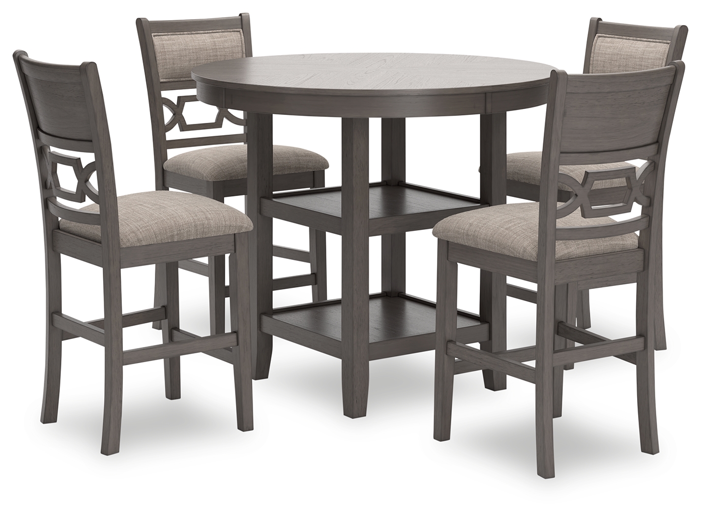 Havalance counter height dining table and 4 barstools set sale