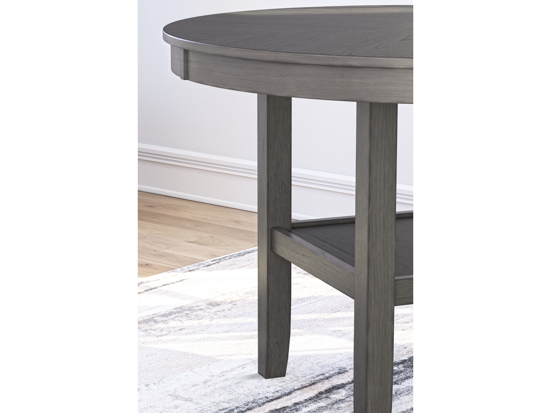 Image 1 of Wrenning Dining Table and 4 Chairs Grey