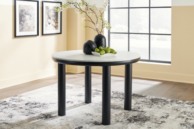 Xandrum Dining Table, Black, rollover