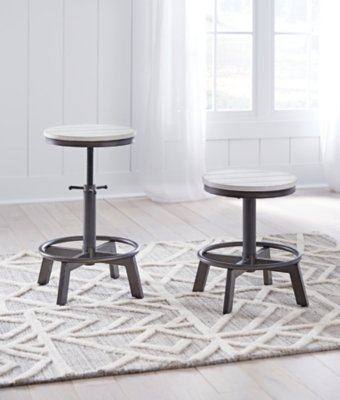 D440-224 Torjin Adjustable Counter Height Backless Stool (S sku D440-224