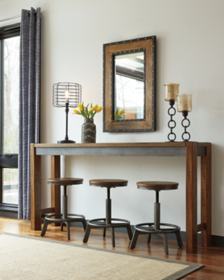 D440-52 Torjin Counter Height Console Dining Table, Brown/ sku D440-52