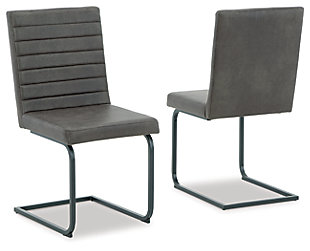 Strumford Dining Chair, Gray/Black, large