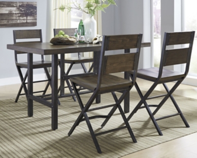 Kavara Counter Height Dining Table and 4 Barstools, , large