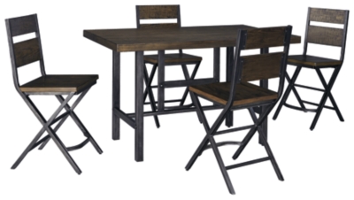 Kavara Counter Height Dining Table and 4 Barstools, , large