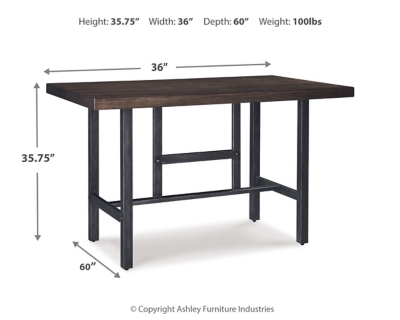 Kavara Counter Height Dining Table and 4 Barstools and Bench, , large