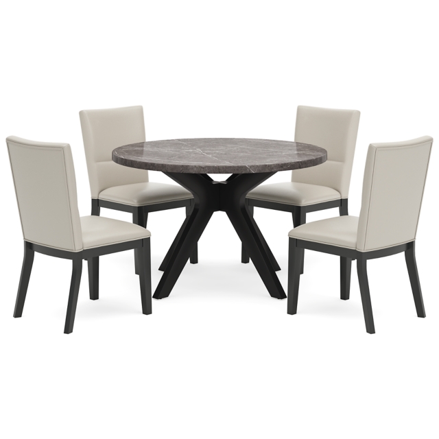 Glinari Dining Table and 4 Chairs