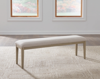 Vallardia 56" Upholstered Dining Bench, , rollover