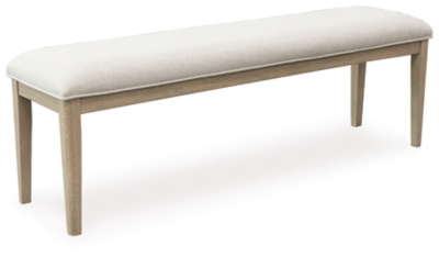 Vallardia 56" Upholstered Dining Bench, , large