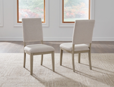 D486-01 Vallardia Dining Chair, Light Grayish Brown sku D486-01