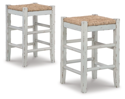 Mirimyn Counter Height Bar Stool, White, large