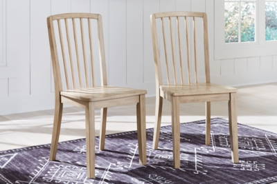 D511-01 Gleanville Dining Chair (Set of 2), Light Brown sku D511-01