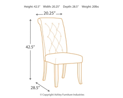 Tripton Dining Chair, Graphite, large
