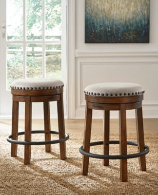 Valebeck Counter Height Upholstered Backless Bar Stool Ashley