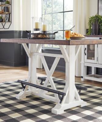 Counter height table online with footrest