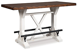 Valebeck Counter Height Dining Table with Footrests