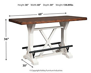 Valebeck Counter Height Dining Table, , large