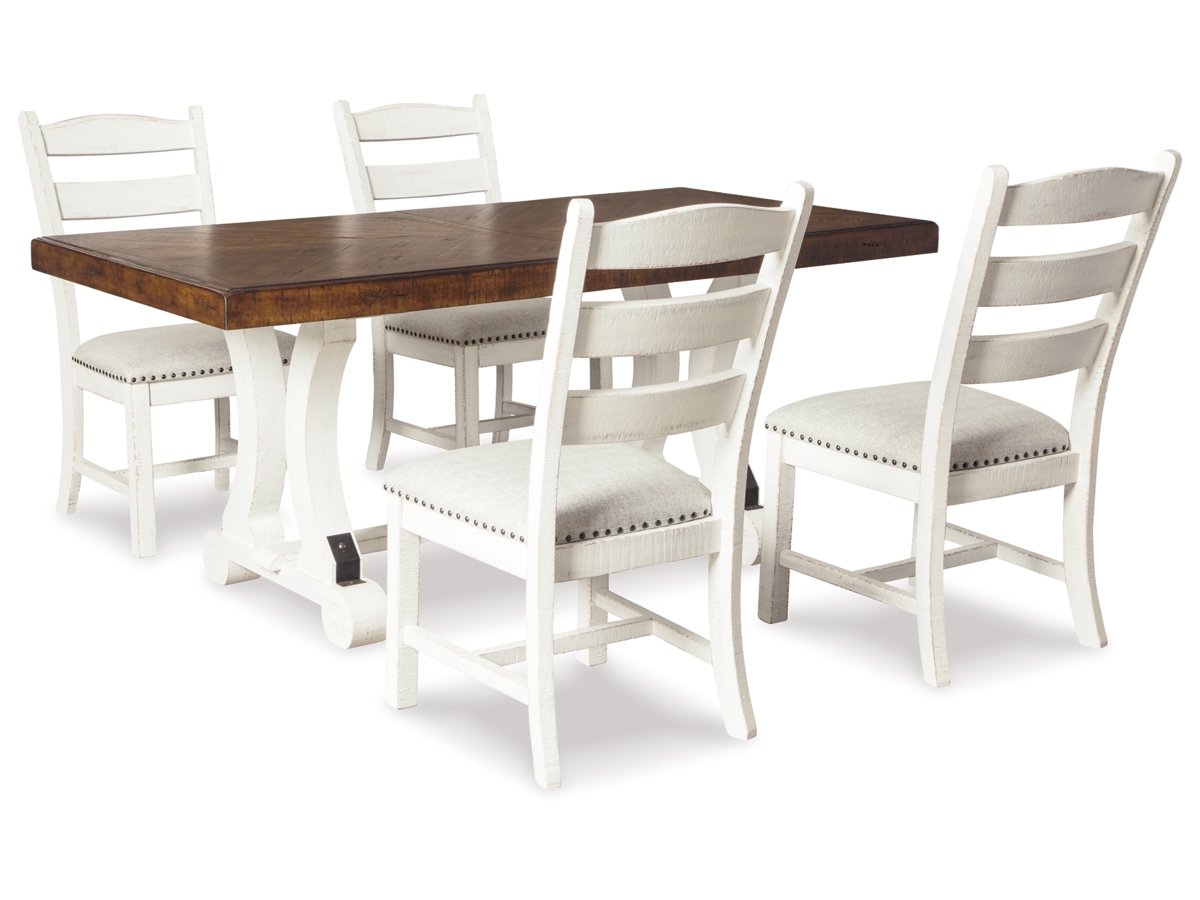 Signature Design by Ashley Valebeck Dining Table and 4 Chairs