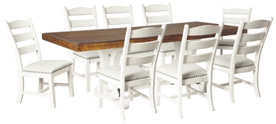 Valebeck Dining Table And 8 Chairs Set Ashley Furniture Homestore