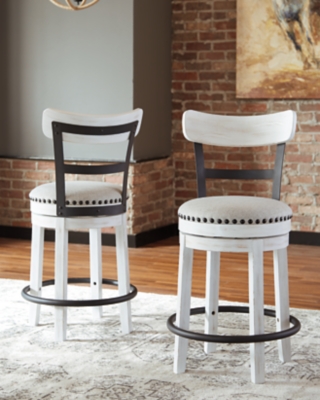 Ashley furniture deals saddle bar stools