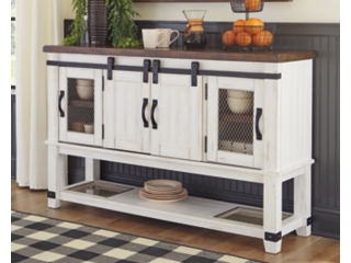 Valebeck Dining Server with Sliding Doors