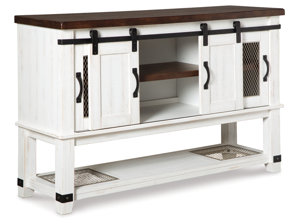 Valebeck Dining Server - White/Brown - (D546-60)
