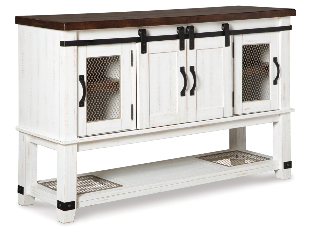 Valebeck Dining Server - White/Brown - (D546-60)