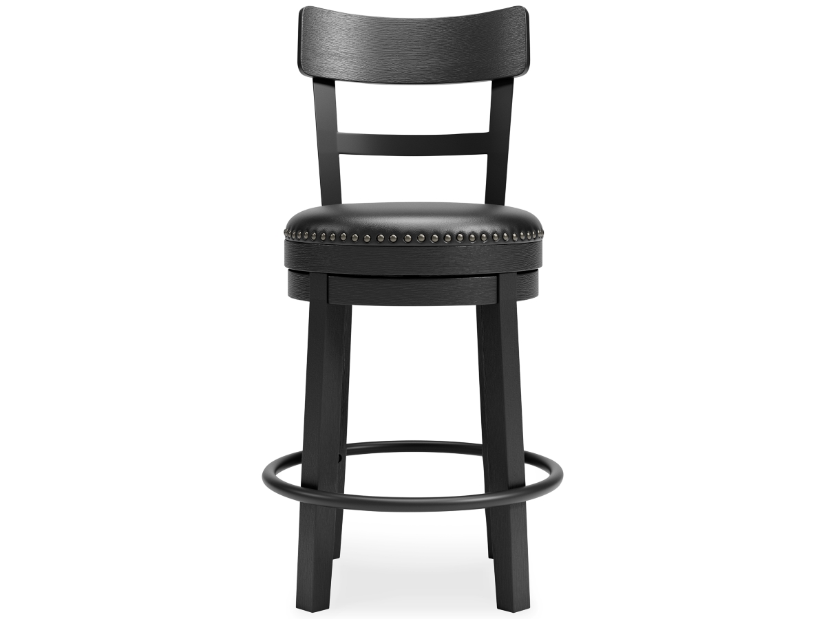 Valebeck Counter Height Upholstered Swivel Bar Stool with