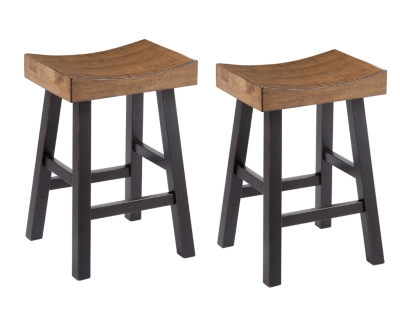 APG-D5480242 Glosco 2-Piece Bar Stool, Medium Brown/Dark Brown sku APG-D5480242