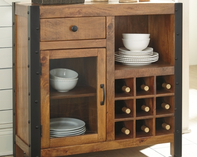 Glosco Wine Cabinet Ashley Furniture Homestore