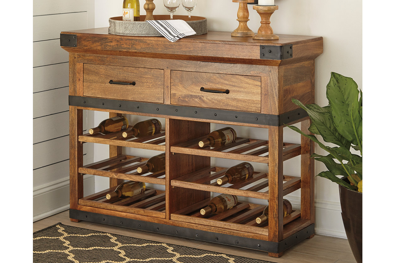 Glosco Wine Cabinet Ashley Furniture Homestore