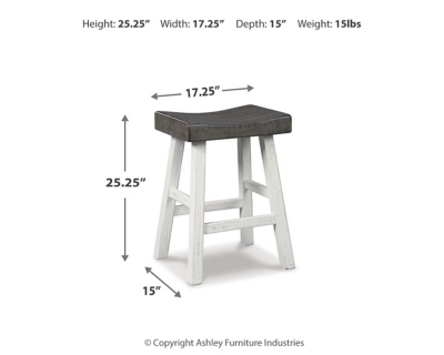 Glosco Counter Height Contoured Seat Bar Stool Ashley