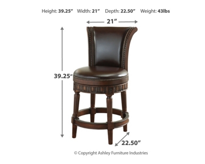 North Shore Counter Height Bar Stool Ashley Furniture Homestore