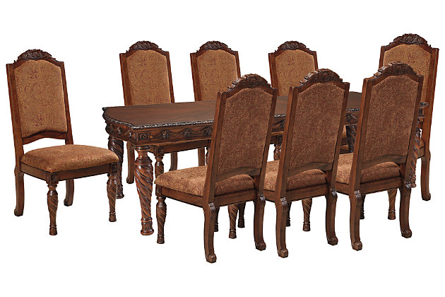 North S Dining Table And 8 Chairs, Ashley Furniture Dining Room Sets 8 Chairs