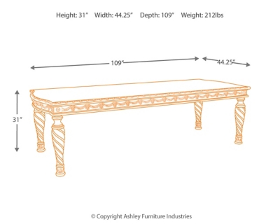 North Shore Dining Extension Table Ashley Furniture Homestore