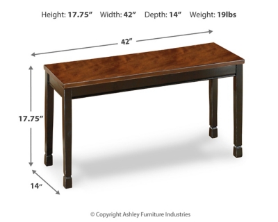 Owingsville Dining Bench, , large