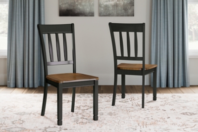 Owingsville Dining Chair, Black/Brown, large