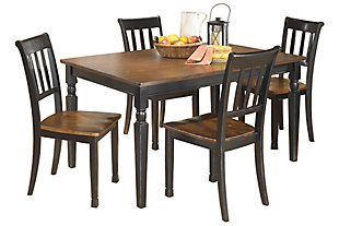 Owingsville Dining Table And 4 Chairs, Ashley Furniture Glass Dining Room Sets