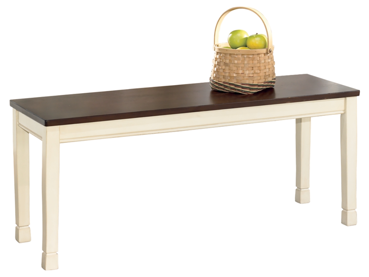Whitesburg Dining Bench - Brown/Cottage White - (D583-00)