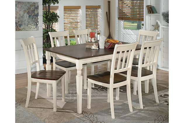 Whitesburg Dining Table And 6 Chairs, Whitesburg 6 Piece Dining Room Chairs Set