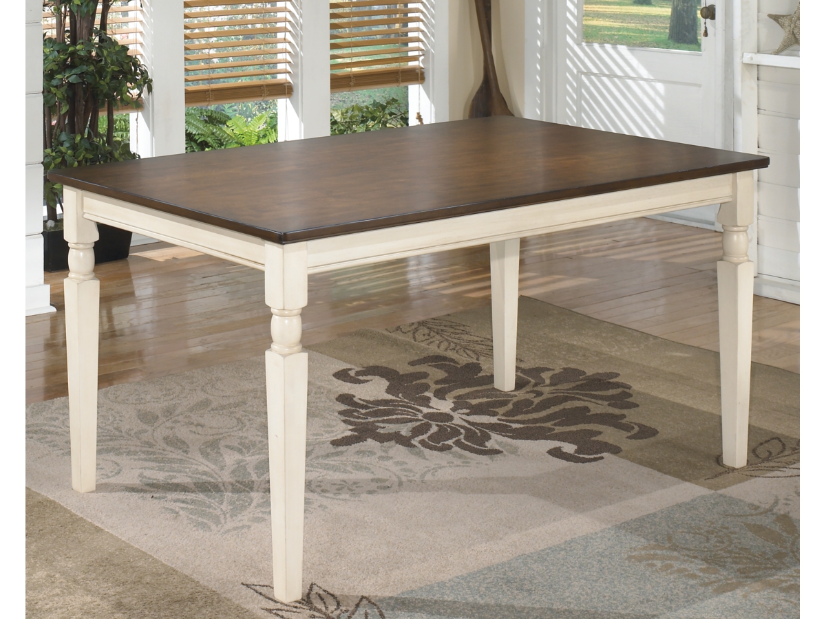 Whitesburg Dining Table - Brown/Cottage White - (D583-25)