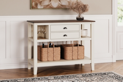 D583-59 Whitesburg Dining Server with Shelves and Drawers, sku D583-59