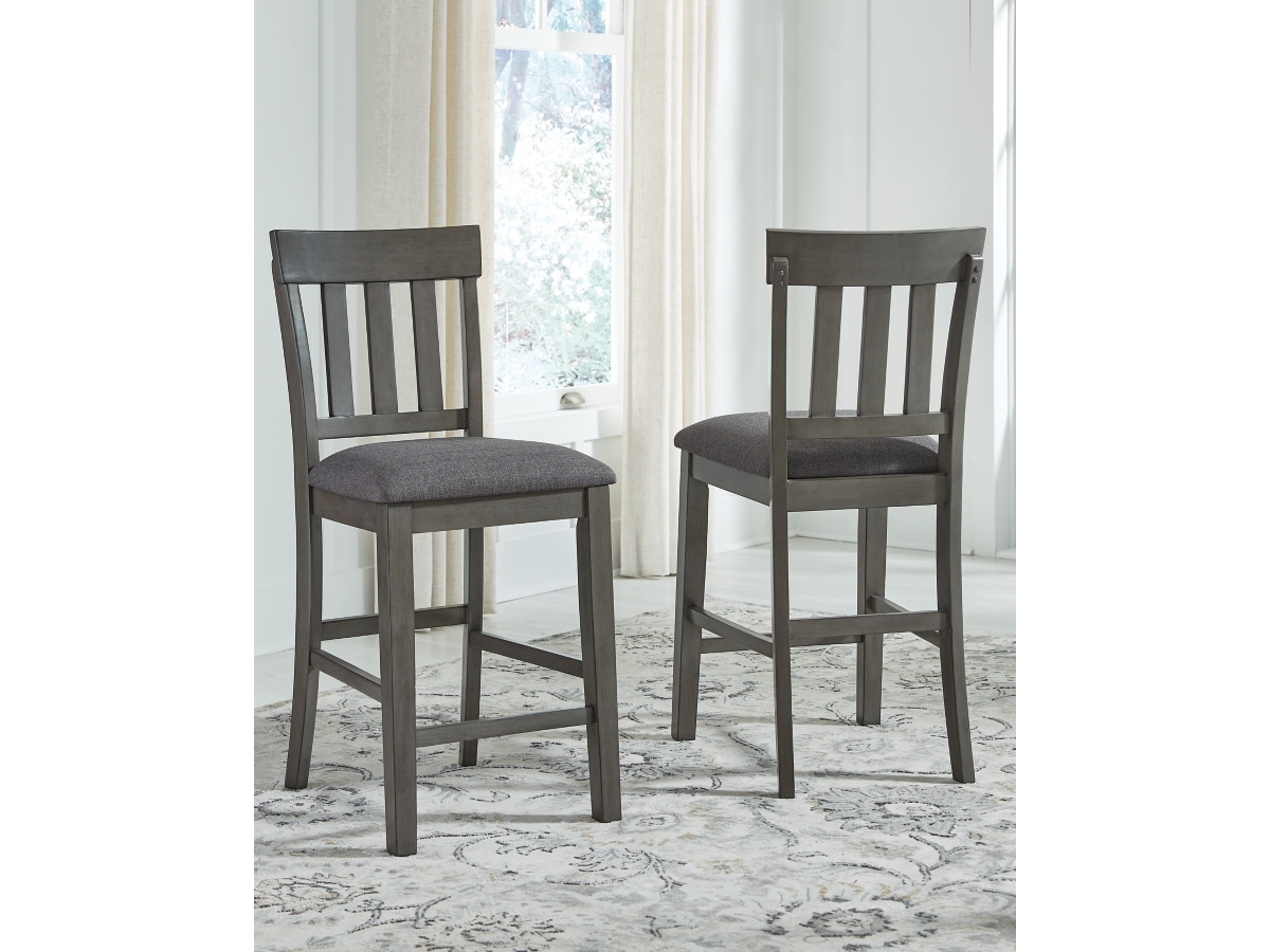 Hallanden Counter Height Stool - Two-tone Gray - (D589-124) Hallanden Counter Height Stool - Two-tone Gray - (D589-124)