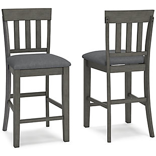 Hallanden Counter Height Bar Stool, Two-tone Gray, large