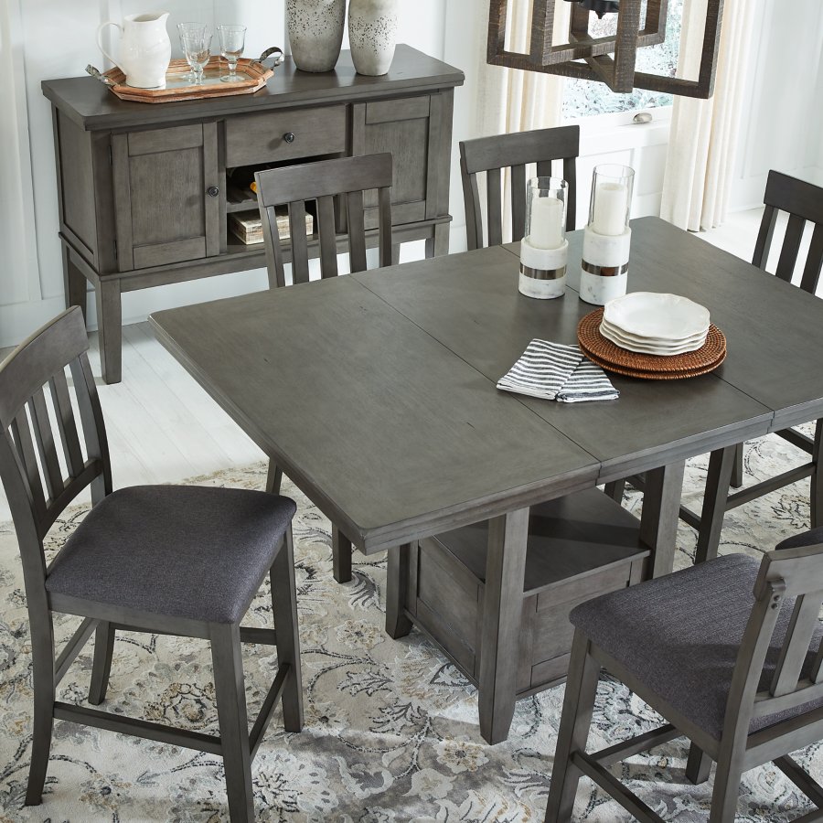 Hallanden Counter Height Dining Extension Table - image 6