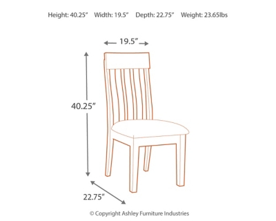 Signature Design by Ashley Ralene Dining Table and 6 Chairs-Medium Brown