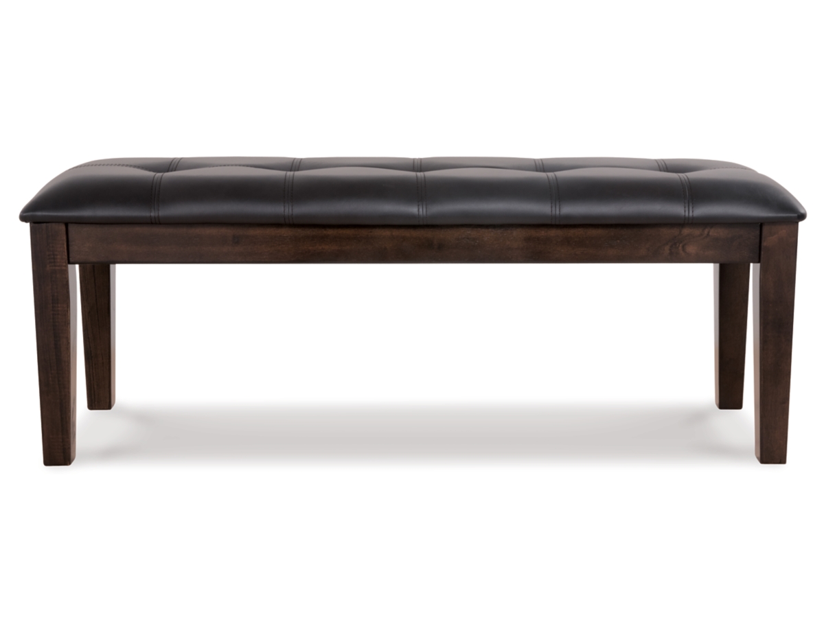 Ashley haddigan dark brown large upholstered dining room bench hotsell
