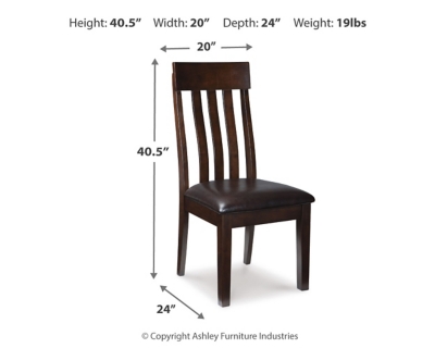 Haddigan Dining Chair, Dark Brown, large